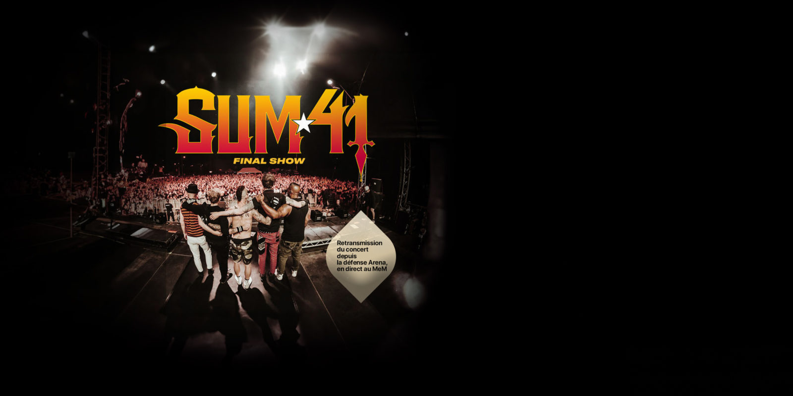 sum 41  : retransmis en direct de Paris la Défense Arena