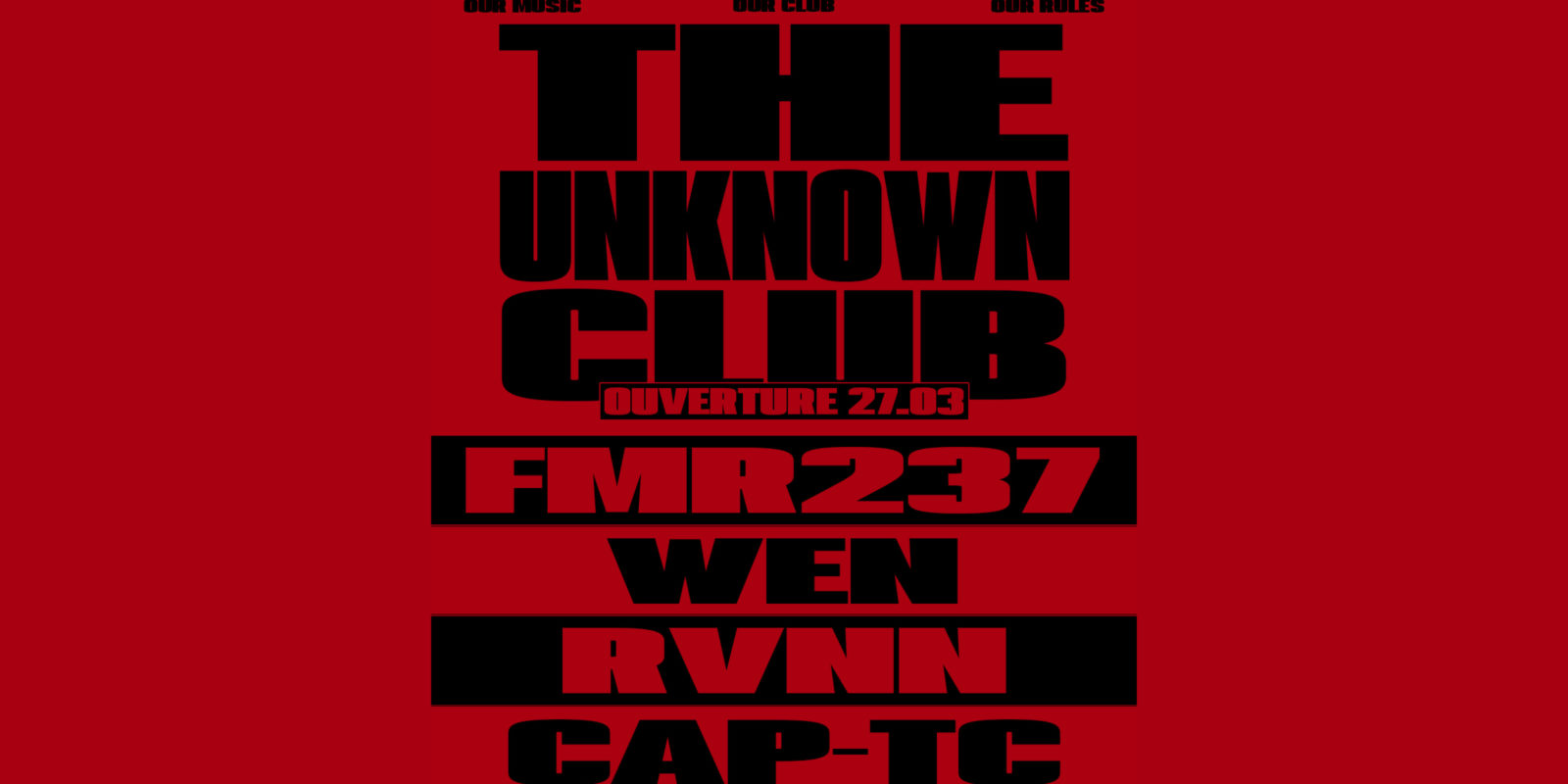 The Unknown Club (Secret Party)